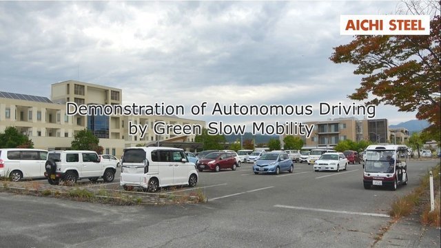 Demonstration of Autonomous Driving by Green Slow Mobility