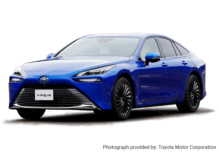 Toyota fuel cell vehicle: MIRAI High pressure hydrogen components