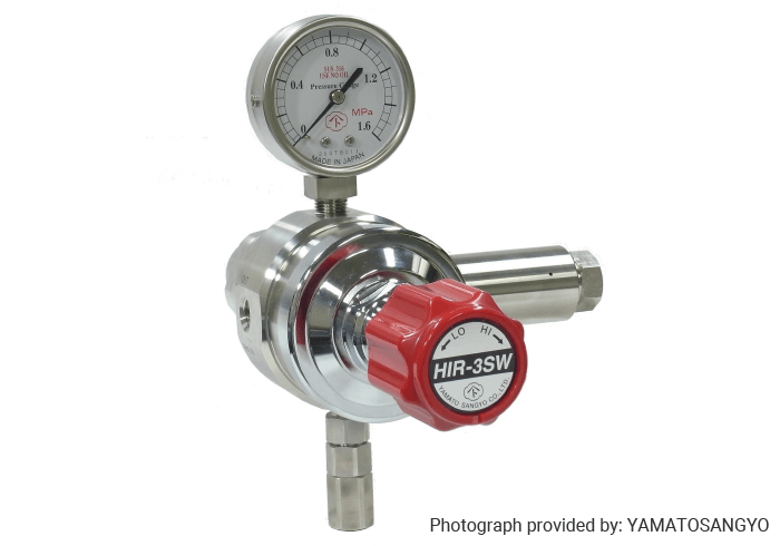 Hydrogen station pressure reduction valve