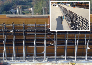San-en Nanshin Expressway Wall rail V-cut ground reinforcement girders