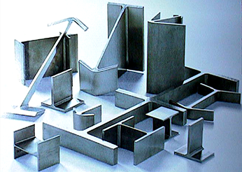 Custom welded shaped steel features