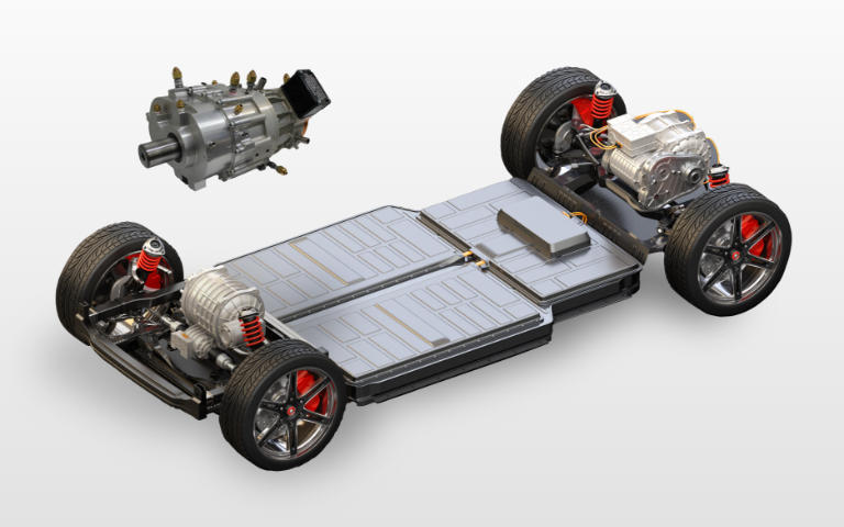 電動アクスル（e-Axle）用モータ・減速機